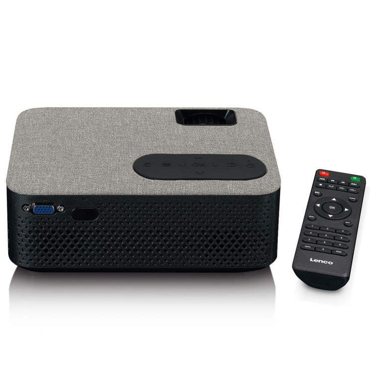 Lenco HD 720P LCD Projector with Bluetooth® Grey