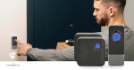 Nedis Wireless Doorbell Set | Mains Powered | 100 - 240 V AC 50/60 Hz | 1x 23A 12V | Volume: 110 dB | Signal range: 150 m | IP55 | Adjustable volume | 58 Melodies | 2 Receivers | Black