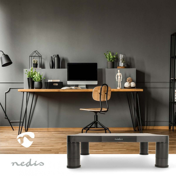 Nedis Monitor Stand | Ergonomics: Yes | Maximum carrying capacity: 18 kg | Universal | Adjustable height: Yes Nedis Monitor Stand | Ergonomics: Yes | Maximum carrying capacity: 18 kg | Universal | Adjustable height: Yes