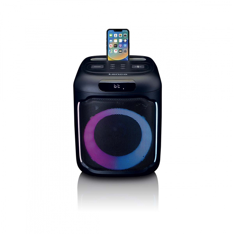 Lenco Compact IPX4 Bluetooth® Party Speaker with wireless microphone