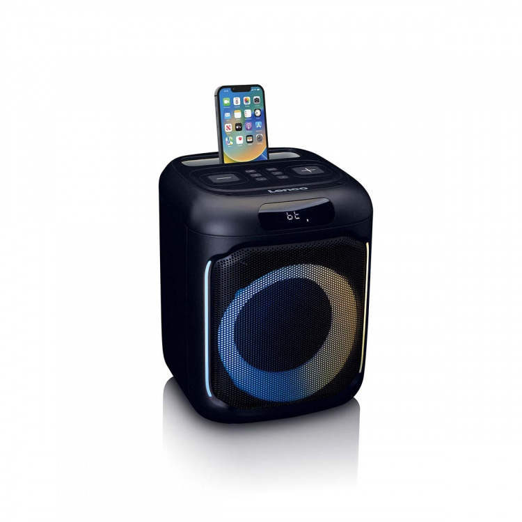 Lenco Compact IPX4 Bluetooth® Party Speaker with wireless microphone