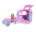 Sparkle Girlz Doll w. Jeep And Caravan (100176)