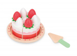 Small Wood Strawberry Cake (L40246)