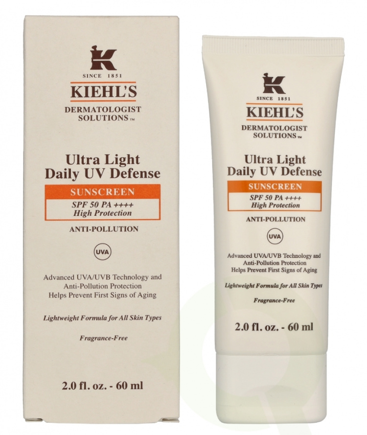 Kiehl\'s D.S. Ultra Light Daily UV Defense Sunscreen SPF50 60 ml Anti-Pollution For All Skin Types