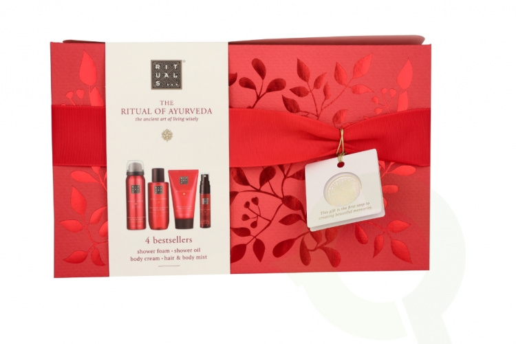 Rituals Ayurveda Set 215 ml Hair & Body Mist 20ml/Shower Oil 75ml/Body Cream 70ml/Foaming Shower Gel 50ml