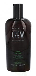 American Crew Tea Tree 3In1 Shampoo Conditioner & Body Wash 450 ml