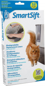 catit Biodegradable Replacement Liners (Top) Smart Sift 12St - (775.1074)