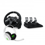 Logitech G920 Driving Force Racing Wheel incl Astro A10 Gaming Headset Bundle