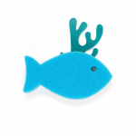 Kikkerland Sink Sponge And Holder Fish
