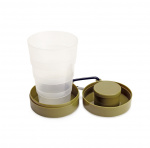Kikkerland Collapsible Tumbler w Pill Compart (CU340)