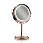 Gillian Jones Table mirror with LED light and touch function Copper