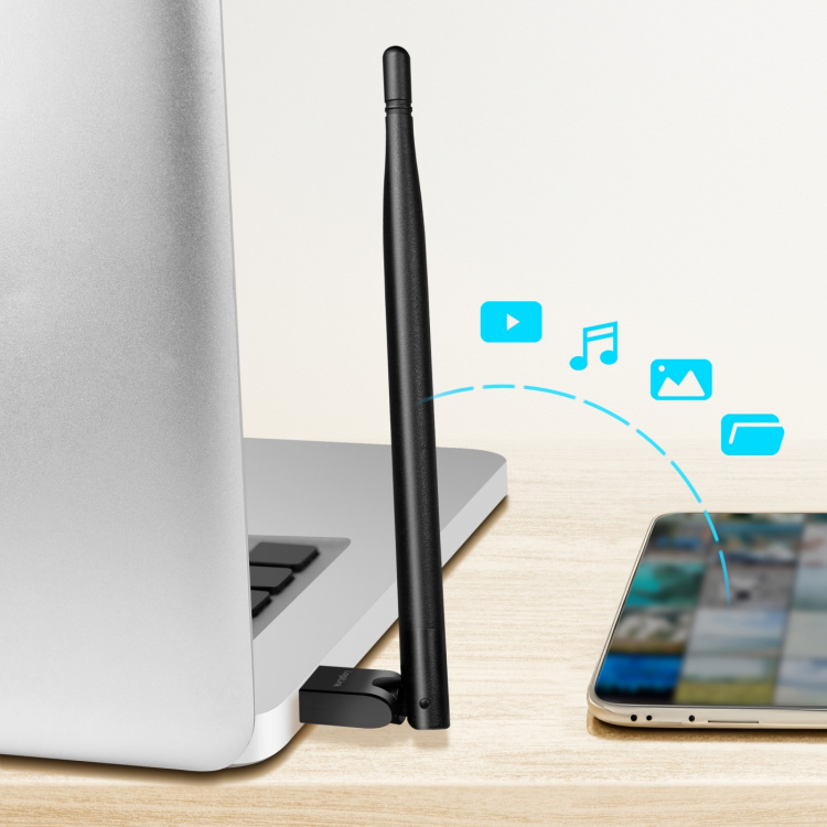 LogiLink USB-adapter Bluetooth 5.3 med antenn 150 m