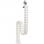 LogiLink Flexibel vertikal kabelkanal för sitt-/ståbord Vit