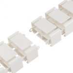 LogiLink Flexibel vertikal kabelkanal för sitt-/ståbord Vit