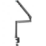LogiLink Professionell studiomikrofonarm med kabelhantering Aluminium Svart