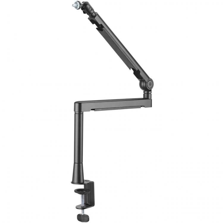 LogiLink Professionell studiomikrofonarm med kabelhantering Aluminium Svart