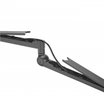 LogiLink Professionell studiomikrofonarm med kabelhantering Aluminium Svart