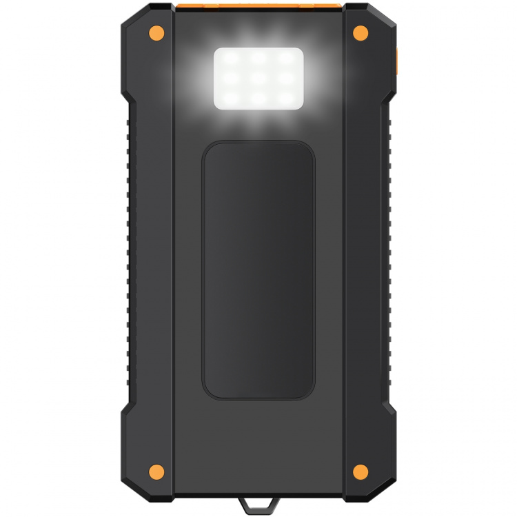 LogiLink Solcells-Powerbank 10.000mAh 2xUSB-A + USB-C in/ut 12W LogiLink Solcells-Powerbank 10.000mAh 2xUSB-A + USB-C in/ut 12W