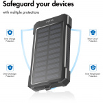 LogiLink Solcells-Powerbank 10.000mAh 2xUSB-A + USB-C in/ut 12W LogiLink Solcells-Powerbank 10.000mAh 2xUSB-A + USB-C in/ut 12W