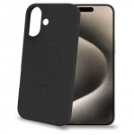 Celly Cromomag Soft rubber case MagSafe-kompatibelt iPhone 16 Svart Celly Cromomag Soft rubber case MagSafe-kompatibelt iPhone 16 Svart