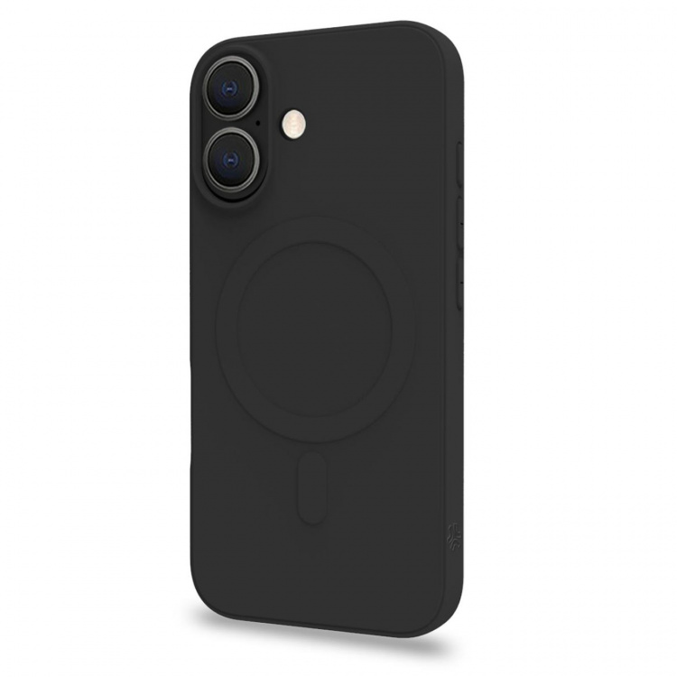 Celly Cromomag Soft rubber case MagSafe-kompatibelt iPhone 16 Svart Celly Cromomag Soft rubber case MagSafe-kompatibelt iPhone 16 Svart