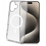 Celly Gelskinmag TPU Cover MagSafe-kompatibelt iPhone 16 Plus Transparent