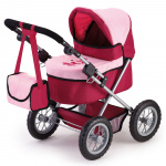 Bayer Dolls Pram - Trendy - Red/Pink (13014AA)