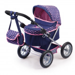 Bayer Dolls Pram - Trendy - Navy (13052AA)
