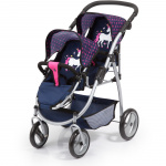 Bayer Twin Pram - Navy (26554AA)