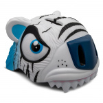 Crazy Safety Tiger Bicycle Helmet - White (49-55cm) (100101-03-01)