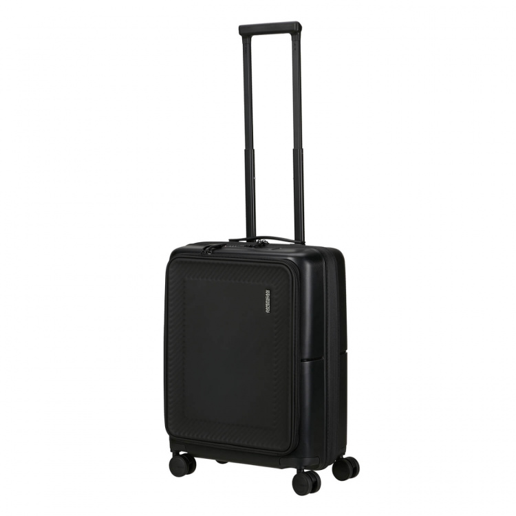 American Tourister Suitcase DashPop Spinner 55/23 Front Pocket Laptop True Black American Tourister Suitcase DashPop Spinner 55/23 Front Pocket Laptop True Black