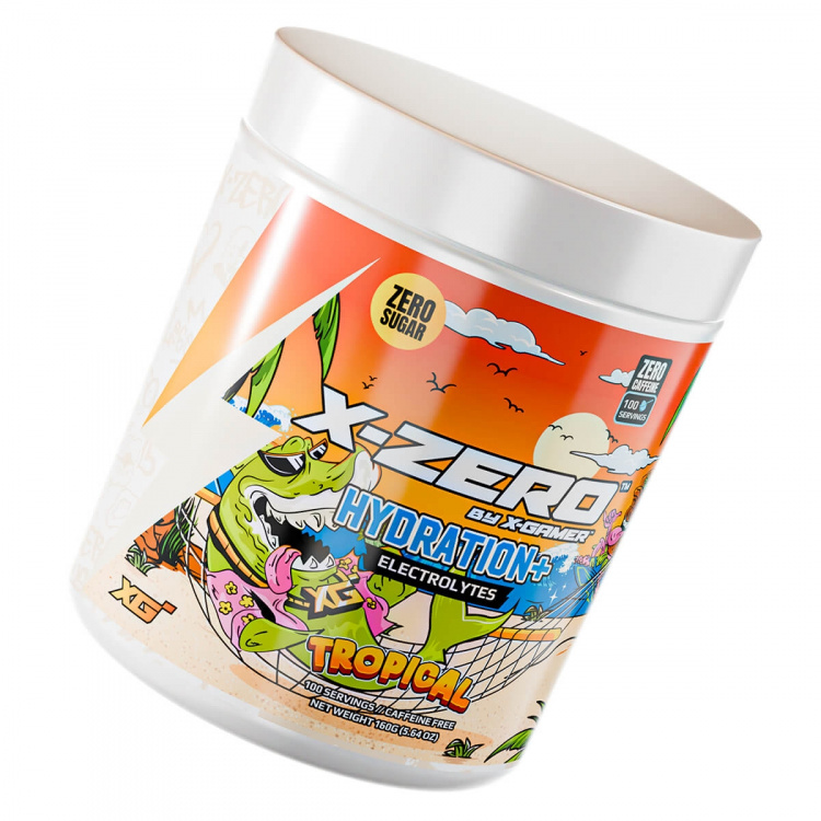X-GAMER Energy Drink Powder X-Zero Hydration+ 160 gram Tropical