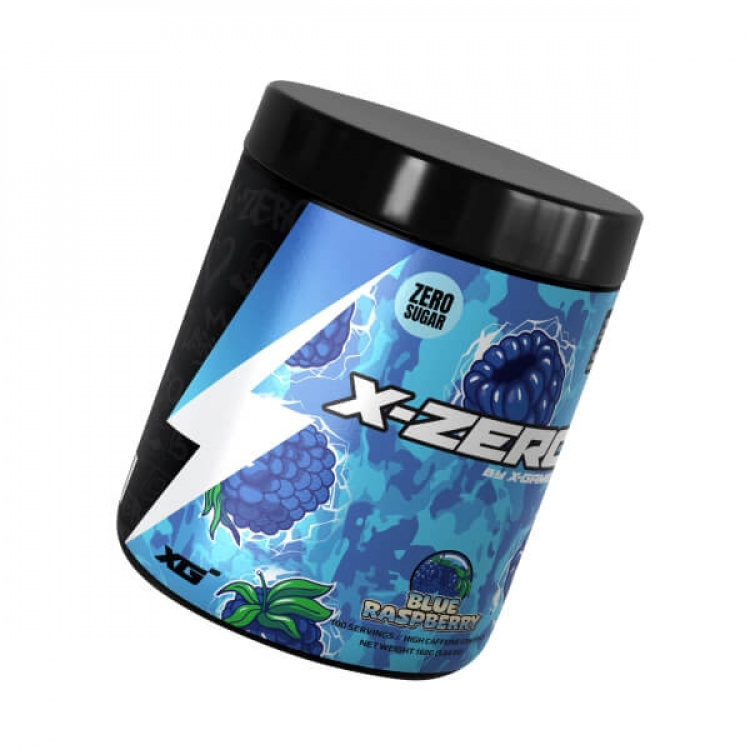X-GAMER Energy Drink Powder X-Zero 160 gram Blue Raspberry