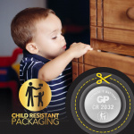 GP Coin Cell Lithium CR2032 10-Pak GP Coin Cell Lithium CR2032 10-Pak