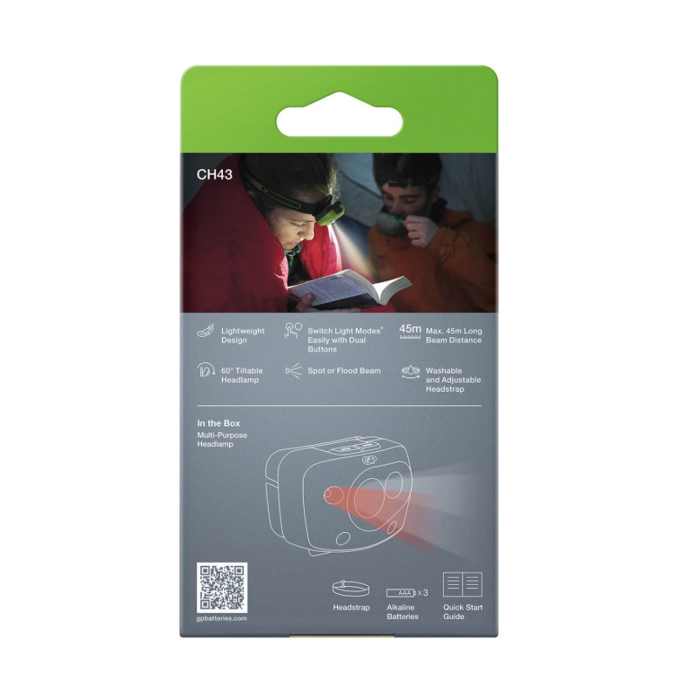 GP Headlamp Discovery CH43 150lm