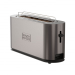 BLACK+DECKER Toaster Toaster Long Slot 1000W Inox
