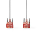 Nedis CAT6 Cable | RJ45 Male | RJ45 Male | U/UTP | 0.25 m | Round | PVC | Grey | Label Nedis CAT6 Cable | RJ45 Male | RJ45 Male | U/UTP | 0.25 m | Round | PVC | Grey | Label