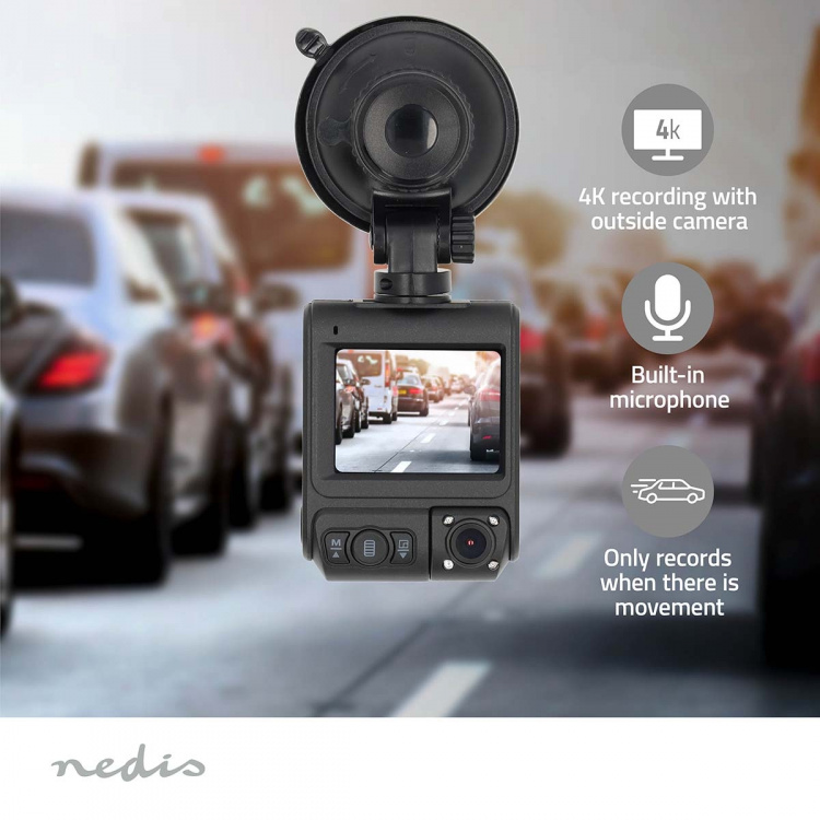 Nedis Dash Cam | 4K@30fps | 12 MPixel | 2  Nedis Dash Cam | 4K@30fps | 12 MPixel | 2