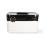 Nedis Ultrasonic Jewellery Cleaner | Mains Powered | 220 - 240 V AC 50/60 Hz | Euro / Type-C (CEE 7/16) | White | Plastic