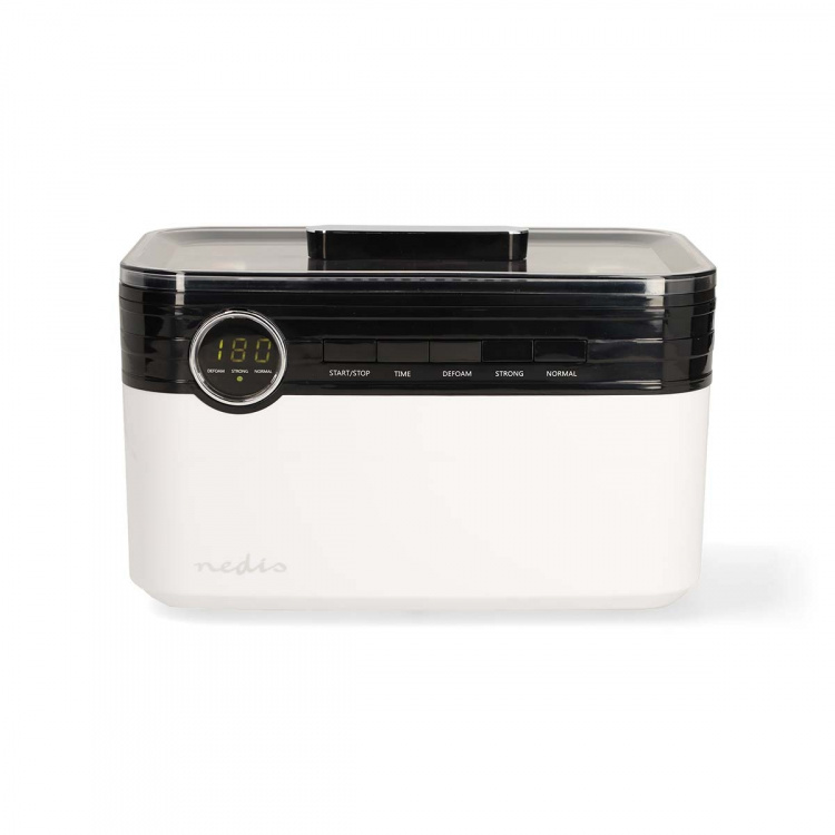 Nedis Ultrasonic Jewellery Cleaner | Mains Powered | 220 - 240 V AC 50/60 Hz | Euro / Type-C (CEE 7/16) | White | Plastic