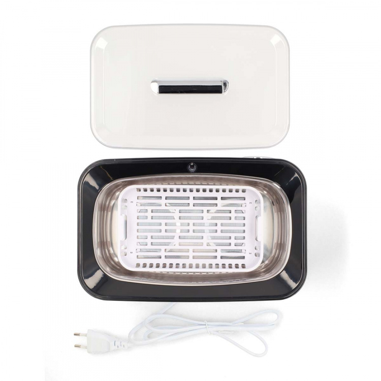 Nedis Ultrasonic Jewellery Cleaner | Mains Powered | 220 - 240 V AC 50/60 Hz | Euro / Type-C (CEE 7/16) | White | Plastic