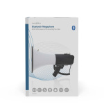 Nedis Megaphone | Maximum range: 1500 m | Volume control: 120 dB | Detachable Microphone | Built-in siren | Bluetooth® | Recording function | USB playback | Shoulder strap | Black / White Nedis Megaphone | Maximum range: 1500 m | Volume control: 120 dB | Detachable Microphone | Built-in siren | Bluetooth® | Recording function | USB playback | Shoulder strap | Black / White