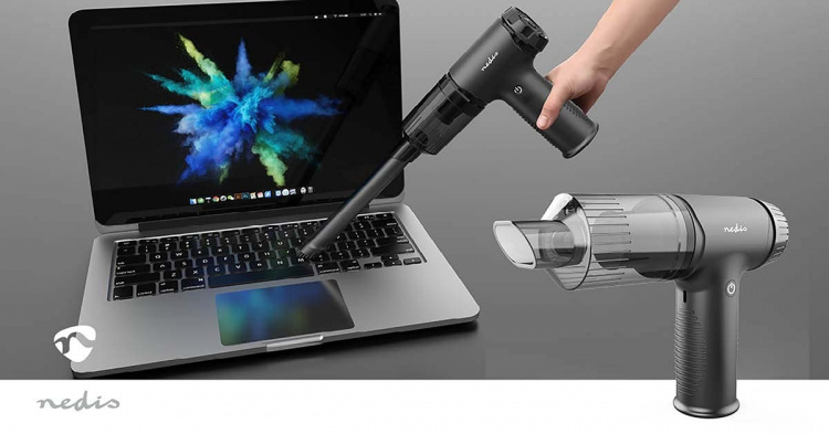 Nedis Handheld Vacuum Cleaner | Air blower | 90 W | Rechargeable | Dry | Li-Ion | Black Nedis Handheld Vacuum Cleaner | Air blower | 90 W | Rechargeable | Dry | Li-Ion | Black
