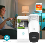 Nedis SmartLife Outdoor Camera | 4MP Quad HD 1440p / 2560x1440 | IP66 | Max. battery life: 10 Months | Cloud Storage (optional) / microSD (not included) | 5 V DC | With motion sensor | Night vision | White Nedis SmartLife Outdoor Camera | 4MP Quad HD 1440p / 2560x1440 | IP66 | Max. battery life: 10 Months | Cloud Storage (optional) / microSD (not included) | 5 V DC | With motion sensor | Night vision | White