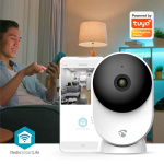 Nedis SmartLife Indoor Camera | 3MP Full HD 1296p | Cloud Storage (optional) / microSD (not included) / Onvif | With motion sensor | Night vision | White Nedis SmartLife Indoor Camera | 3MP Full HD 1296p | Cloud Storage (optional) / microSD (not included) / Onvif | With motion sensor | Night vision | White
