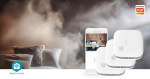 Nedis SmartLife Smoke Detector | Battery Powered | Sensor life cycle: 10 year | EN 14604 | Max. battery life: 24 Months | 85 dB | White | 3 pcs