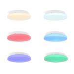 Nedis SmartLife Ceiling Light | RGB / Warm to Cool White | Round | Diameter: 260 mm | 1820 lm | 2700 - 6500 K | IP44 | Energy class: F | Android™ / IOS