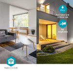 Nedis SmartLife Ceiling Light | RGB / Warm to Cool White | Round | Diameter: 260 mm | 1820 lm | 2700 - 6500 K | IP44 | Energy class: F | Android™ / IOS