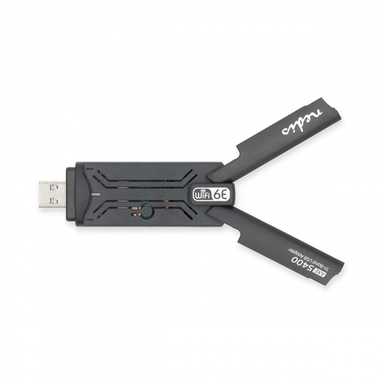Nedis Network Dongle | Wi-Fi | AX5400 | 2.4/5/6 GHz (Triple Band) | USB3.0 | Wi-Fi speed total: 5400 Mbps | Windows 10 / Windows 11 Nedis Network Dongle | Wi-Fi | AX5400 | 2.4/5/6 GHz (Triple Band) | USB3.0 | Wi-Fi speed total: 5400 Mbps | Windows 10 / Windows 11
