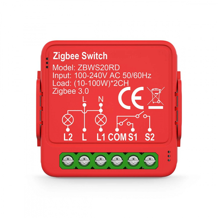 Nedis SmartLife Power Switch | Double Switch | 2 x 100 W | Terminal Connection | App available for: Android™ / IOS Nedis SmartLife Power Switch | Double Switch | 2 x 100 W | Terminal Connection | App available for: Android™ / IOS